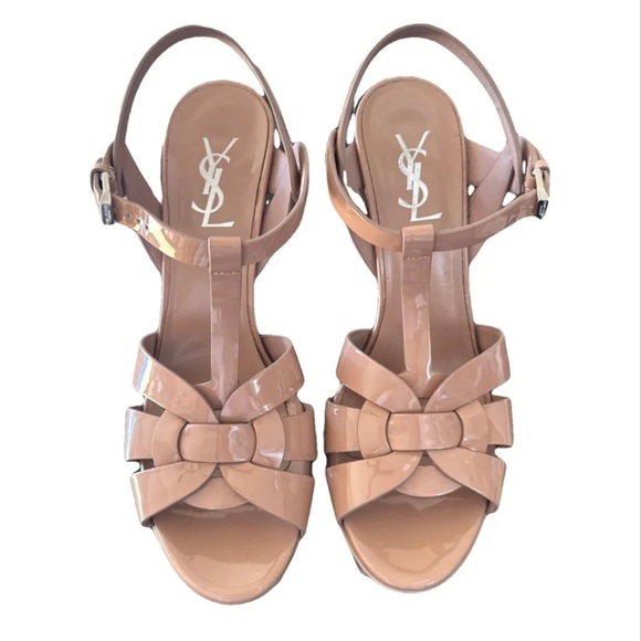 Yves Saint Laurent Women's Nude Sandals - Picture 1 of 4